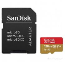 Карта памяти SanDisk Extreme SDSQXAF-128G-GN6MA microSDXC 128GB (с адаптером)