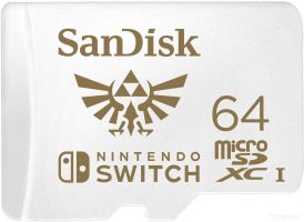 Карта памяти SanDisk For Nintendo Switch microSDXC SDSQXAT-064G-GNCZN 64GB