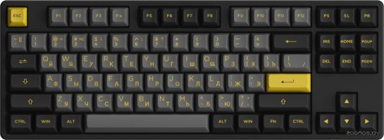 Клавиатура Akko 5087S Black & Gold (Akko CS Jelly Pink)