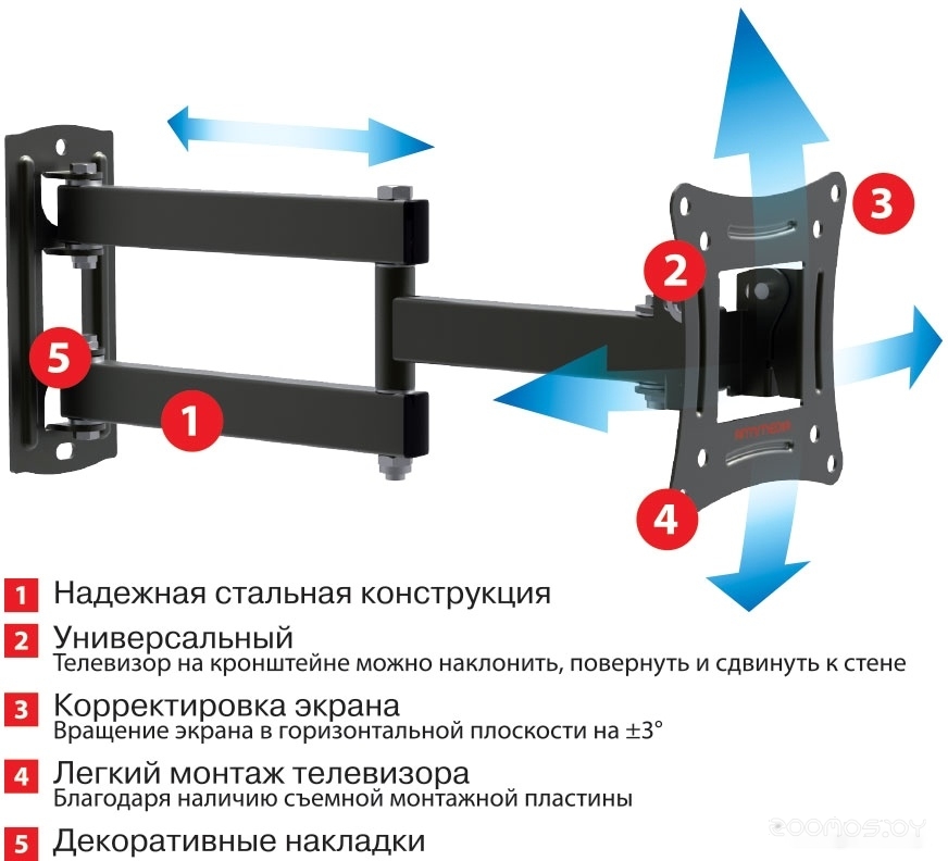 Кронштейн Arm Media LCD-104, фото 4