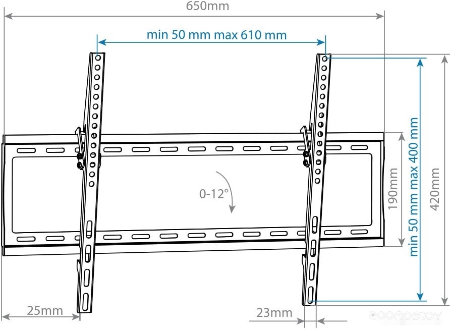 Кронштейн Arm Media STEEL-2 NEW (черный), фото 6