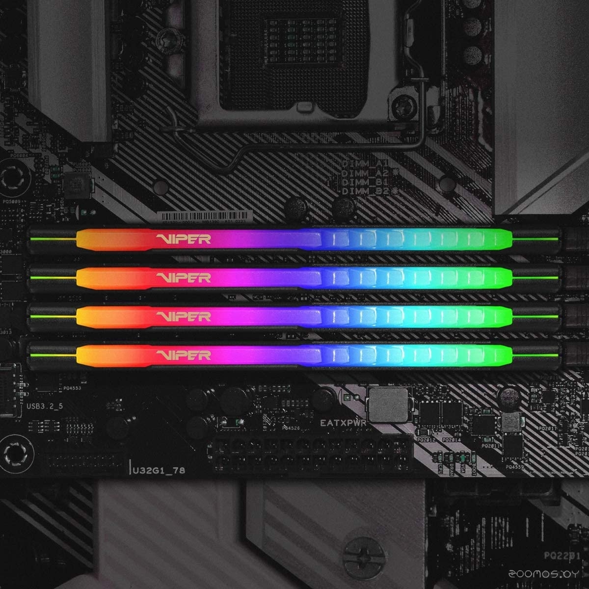 Оперативная память Patriot Viper Steel RGB 16ГБ DDR4 3200 МГц PVSR416G320C8, фото 7