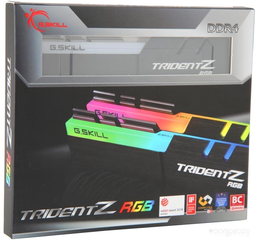 Оперативная память G.SKILL Trident Z RGB 2x16GB DDR4 PC4-25600 F4-3200C16D-32GTZR, фото 2
