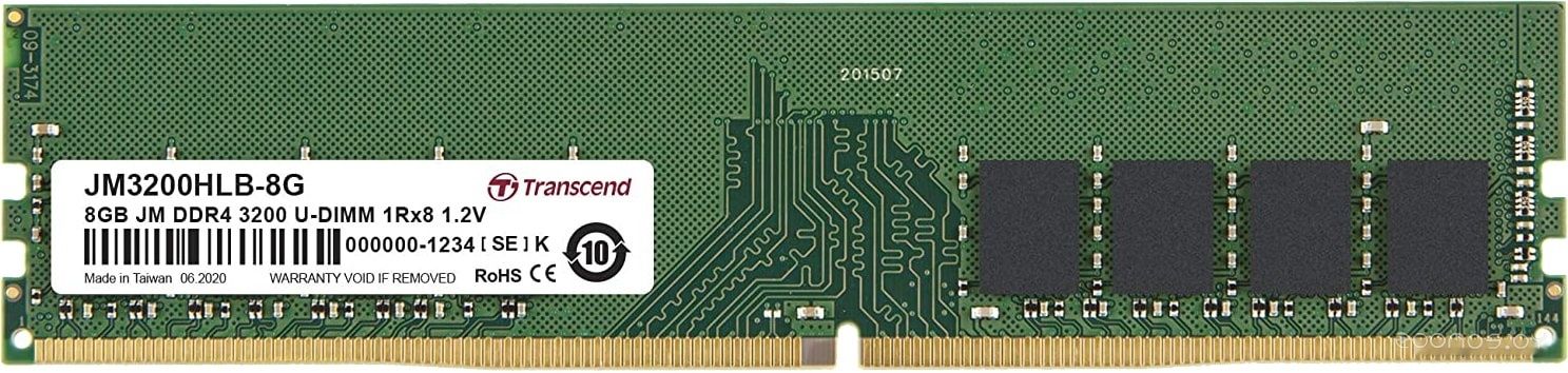 Оперативная память Transcend JetRam 8GB DDR4 PC4-25600 JM3200HLB-8G, фото 1