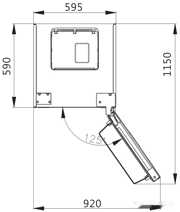 Холодильник Korting KNFC 62029 GW, фото 3