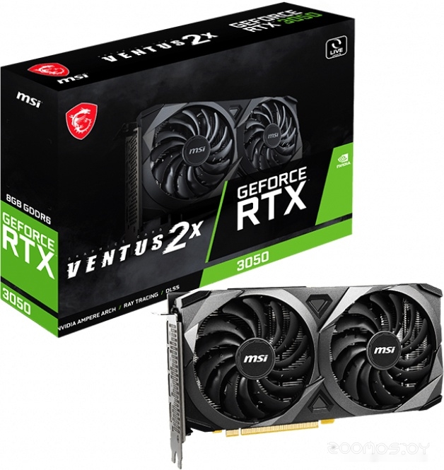 Видеокарта MSI GeForce RTX 3050 Ventus 2X 8G, фото 5