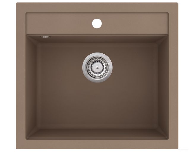 Кухонная мойка AquaSanita Quadro SQQ 100 114 W mocha warm