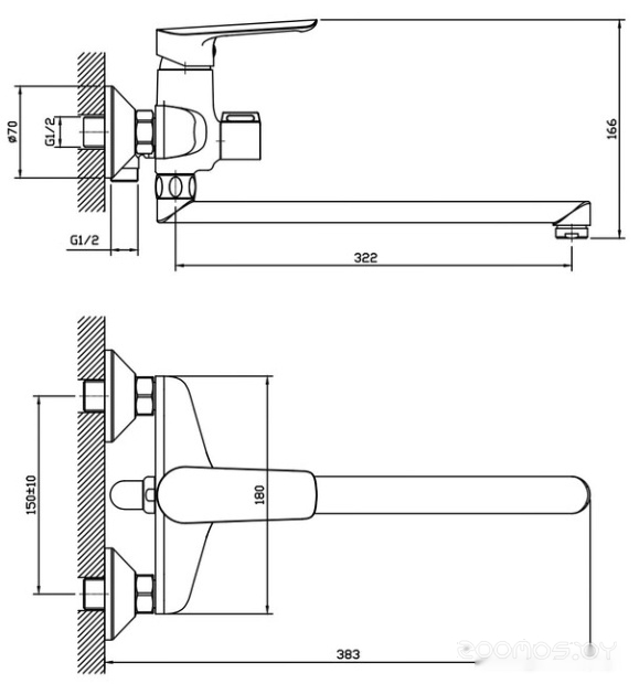 Смеситель ESKO Lagos LG 31, фото 2