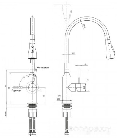Смеситель Lemark Expert LM5082S (белый), фото 2