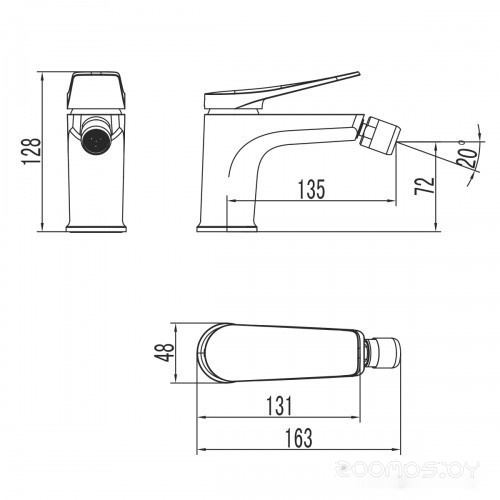 Смеситель Lemark Bronx LM3708GM, фото 2