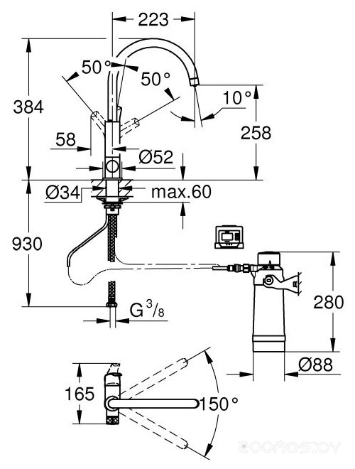 Смеситель Grohe 30385000, фото 2