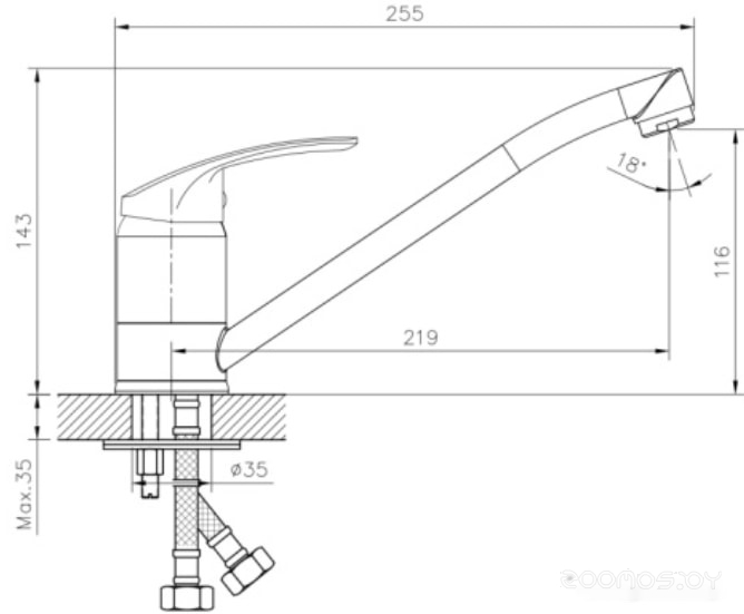 Смеситель DecoRoom DR71018, фото 2