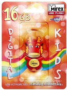 USB Flash Mirex DRAGON RED 16GB (13600-KIDDAR16)