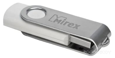 USB Flash Mirex SWIVEL WHITE 4GB (13600-FMUSWT04)