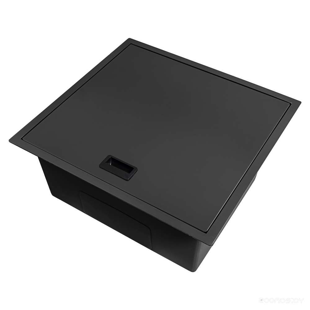 Кухонная мойка ARFEKA AF 520*490 Black PVD Nano, фото 3