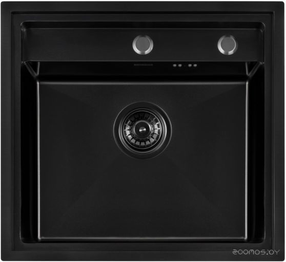 Кухонная мойка ARFEKA AF 520*490 Black PVD Nano, фото 1