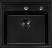 Кухонная мойка ARFEKA AF 520*490 Black PVD Nano
