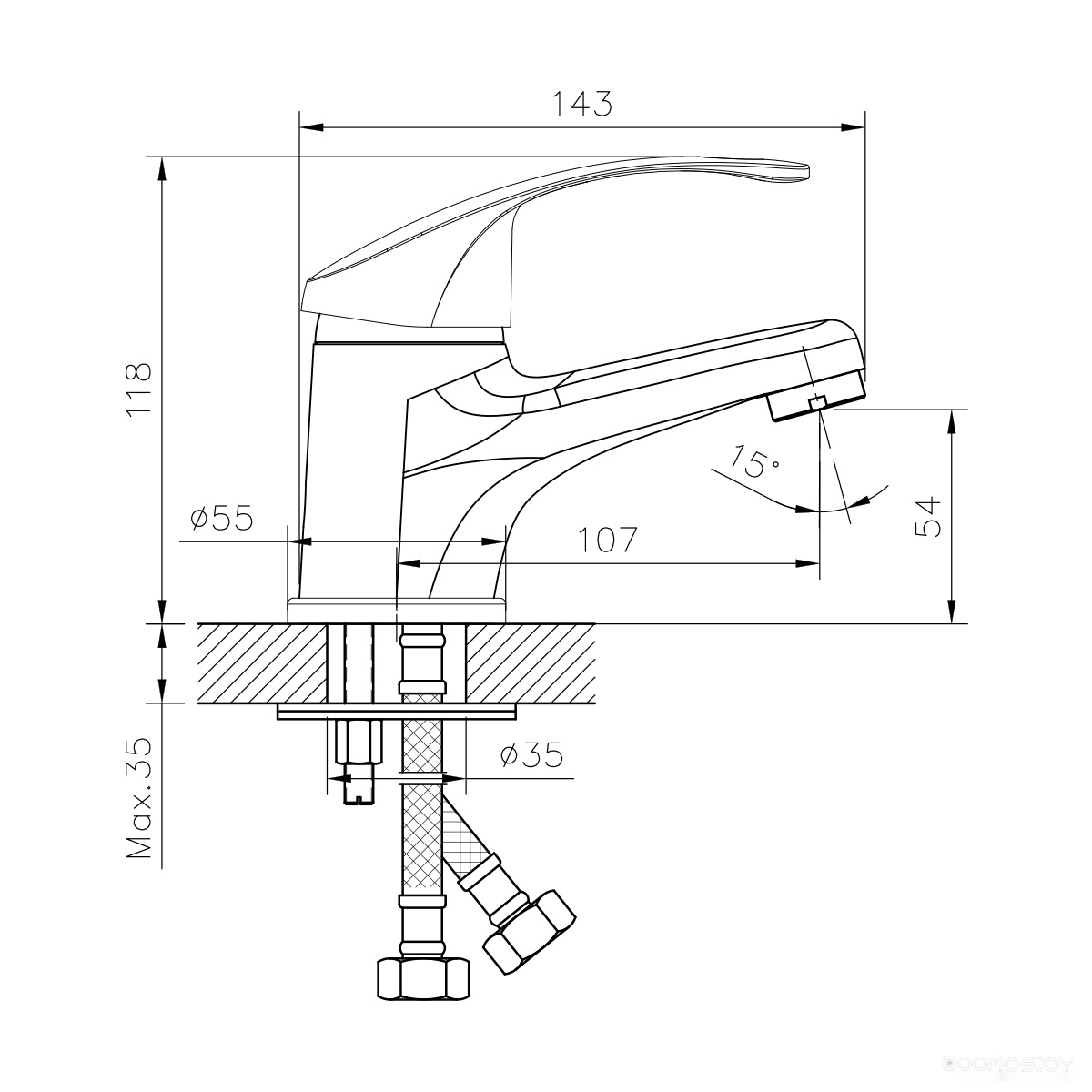 Смеситель DecoRoom DR71011, фото 2