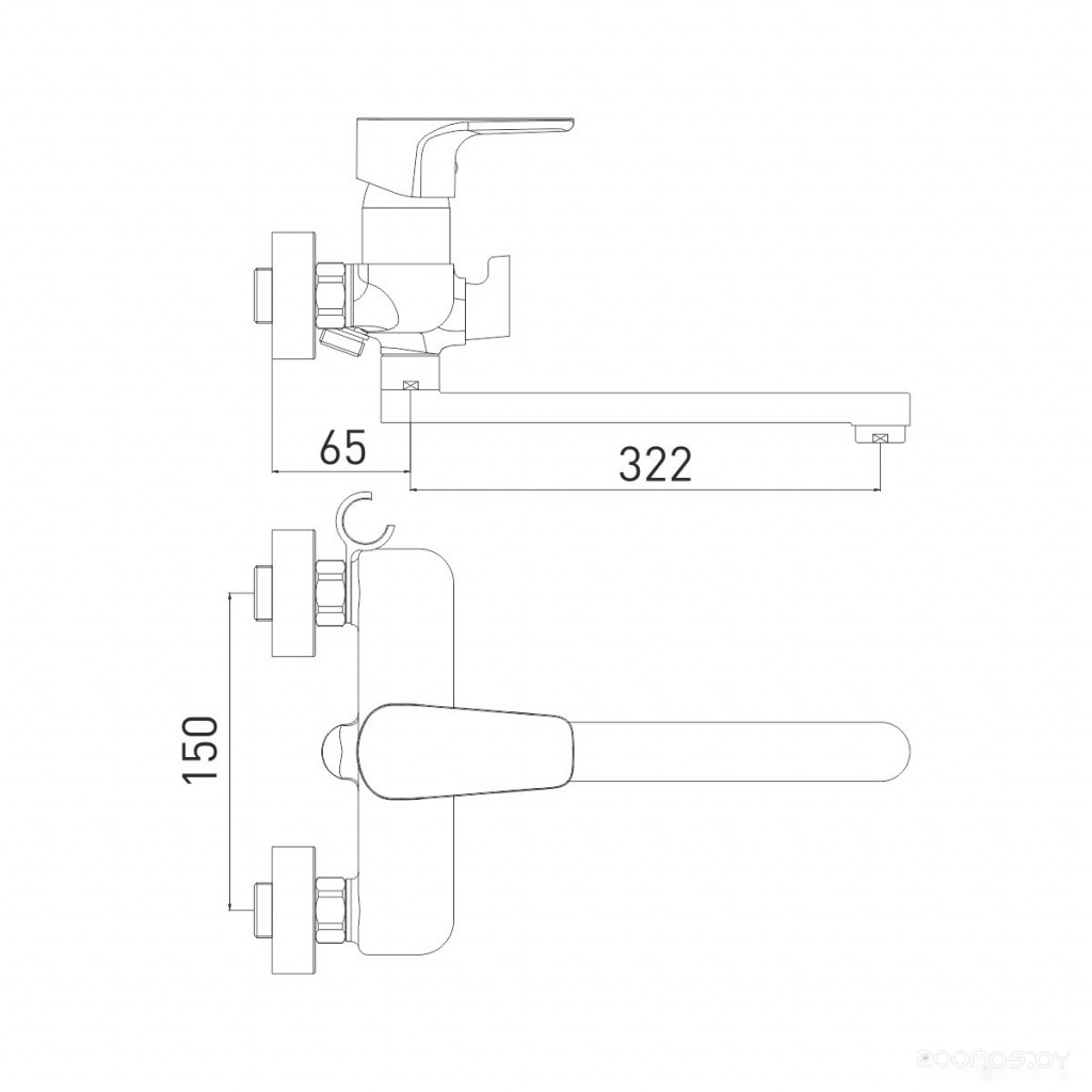 Смеситель Gross Aqua Evo 7121297MW-35F, фото 2