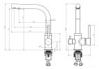 Смеситель AquaSanita Akvaduo 2663 L 001 chrome