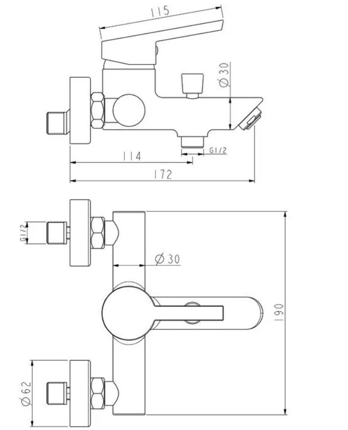 Смеситель ESKO London LD 54, фото 2