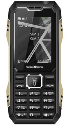 Кнопочный телефон TeXet TM-D424 (черный)