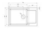 Кухонная мойка AquaSanita Tesa SQT105 (графит 222)