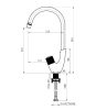 Смеситель Rubineta Swan-33(BK) SW0068