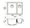 Кухонная мойка Omoikiri Kata 55-2-U-BL