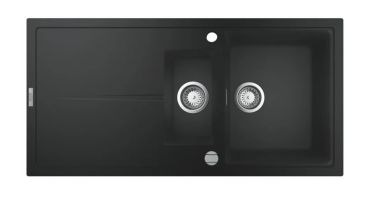 Кухонная мойка Grohe K400 60-C 100/50 1.5 31642AP0 (черный гранит)