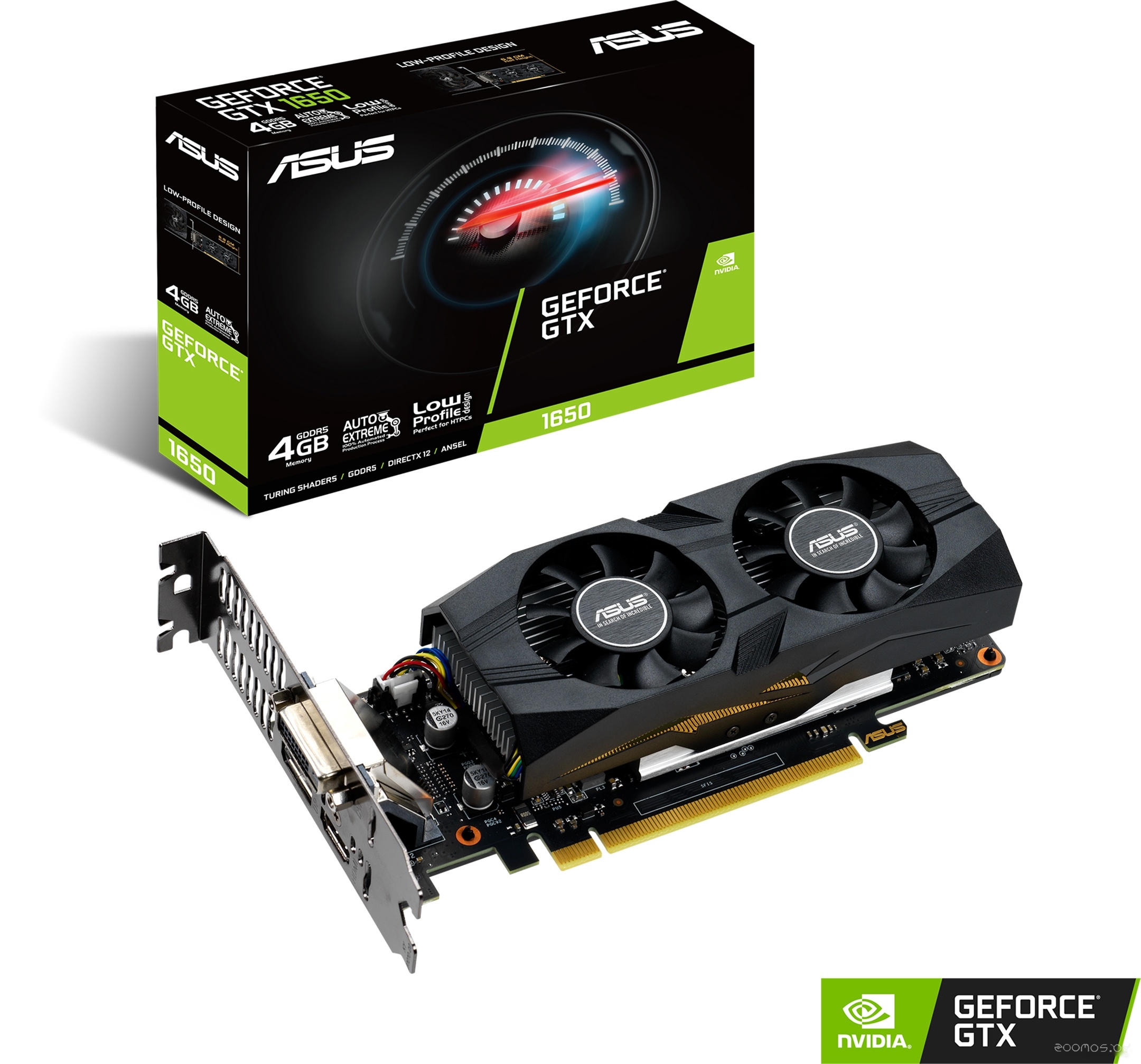 Видеокарта Asus GeForce GTX 1650 4GB GDDR5 GTX1650-4G-LP-BRK, фото 3