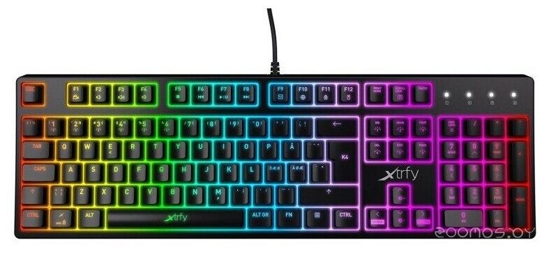 Клавиатура Xtrfy K4 RGB USB (Black)