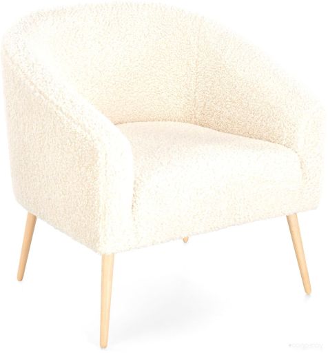 Интерьерное кресло Halmar Grifon 2 (кремовый/натуральный)