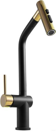 Смеситель Zorg ZRN 980154 (gunblack gold), фото 1