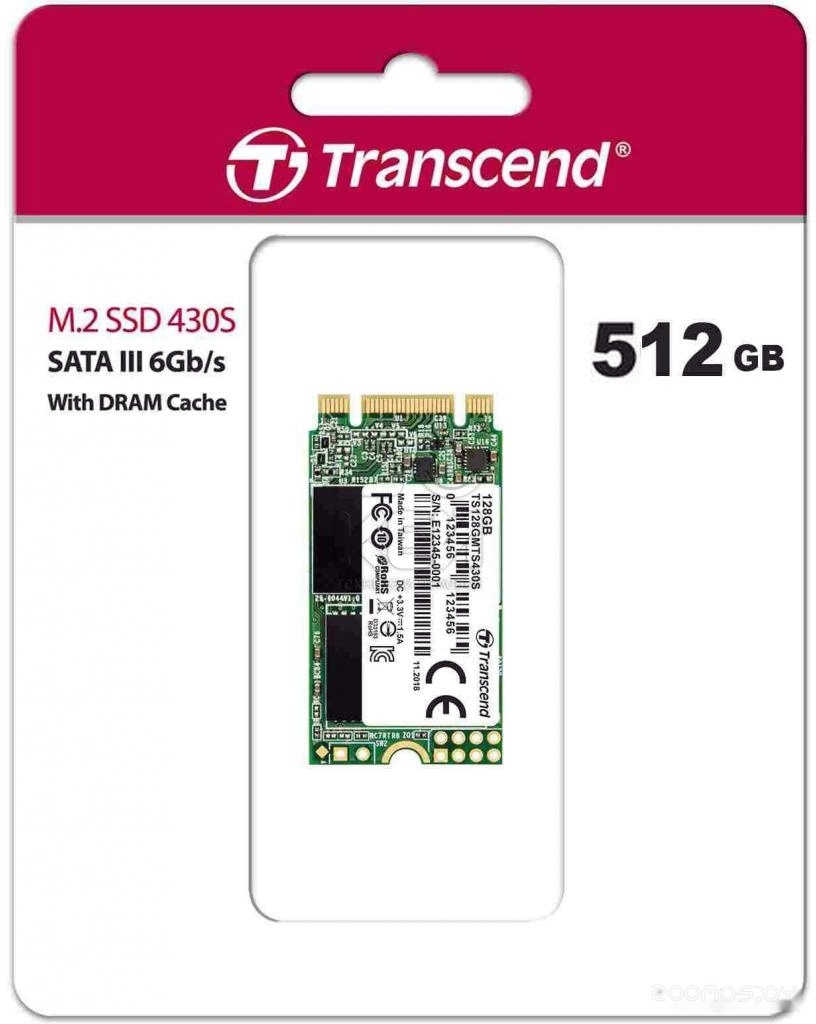 SSD Transcend 430S 512GB TS512GMTS430S, фото 2