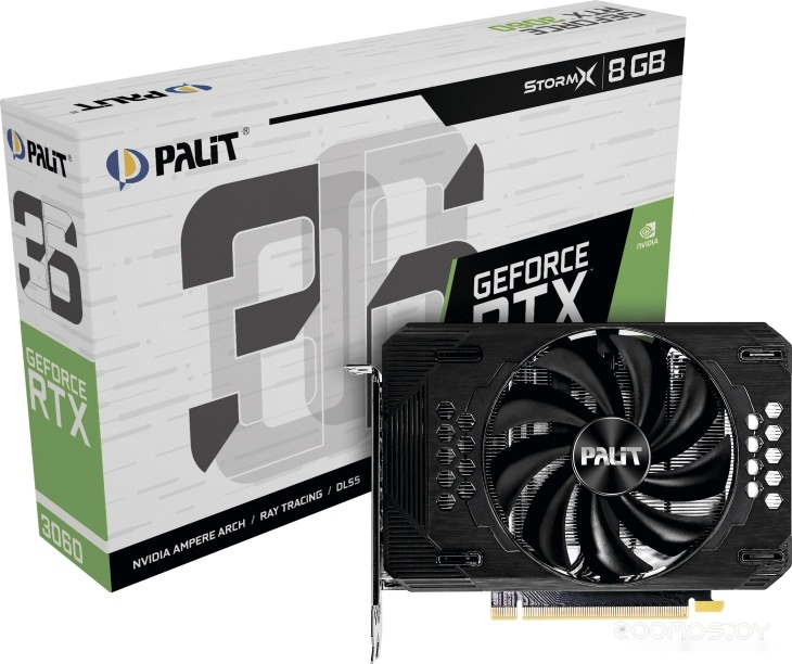 Видеокарта PALIT GeForce RTX 3060 StormX 8GB GDDR6 NE63060019P1-190AF, фото 2