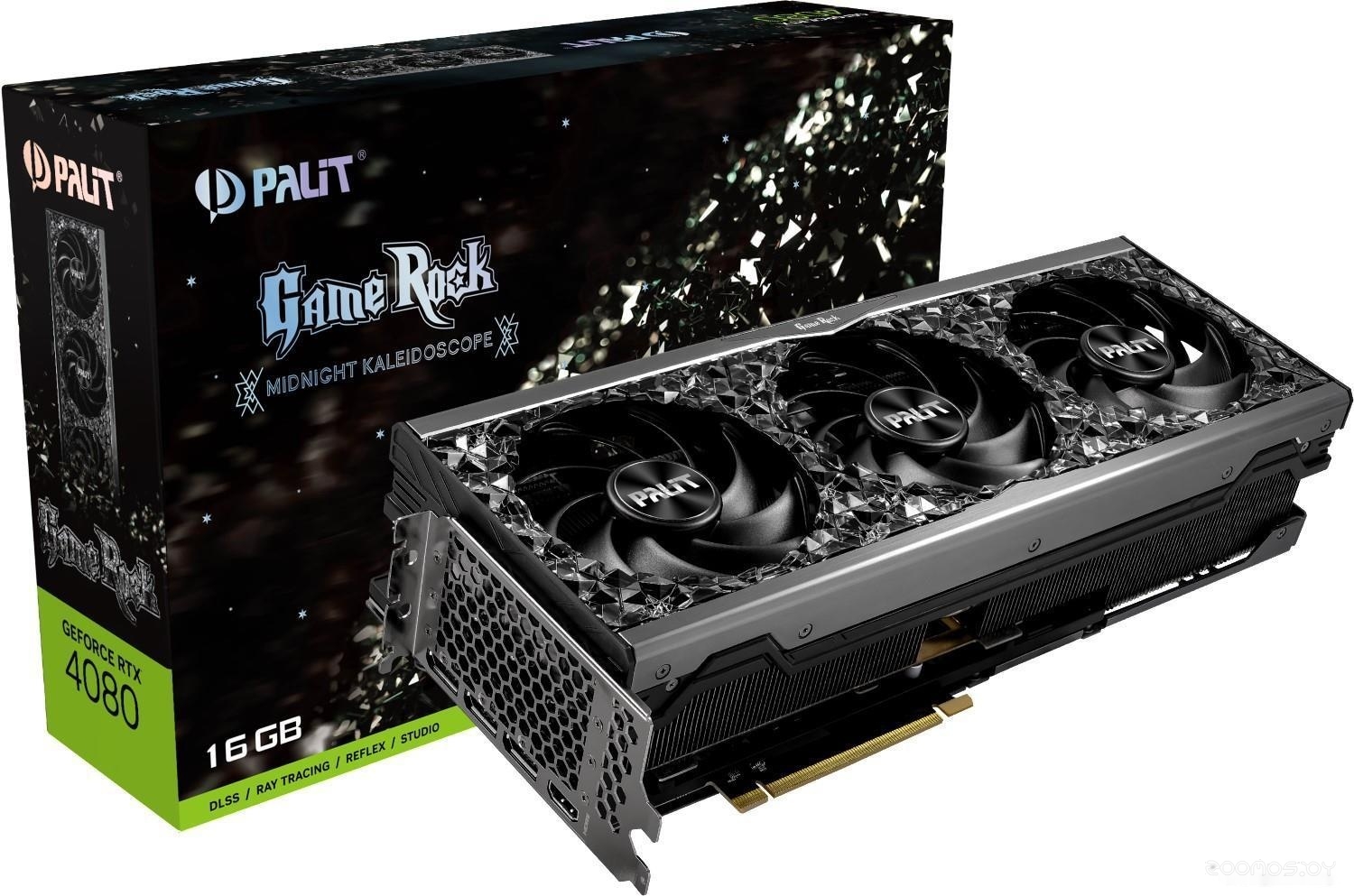 Видеокарта PALIT GameRock Midnight Kaleidoscope GeForce RTX 4080 16GB NED4080019T2-1030G, фото 3