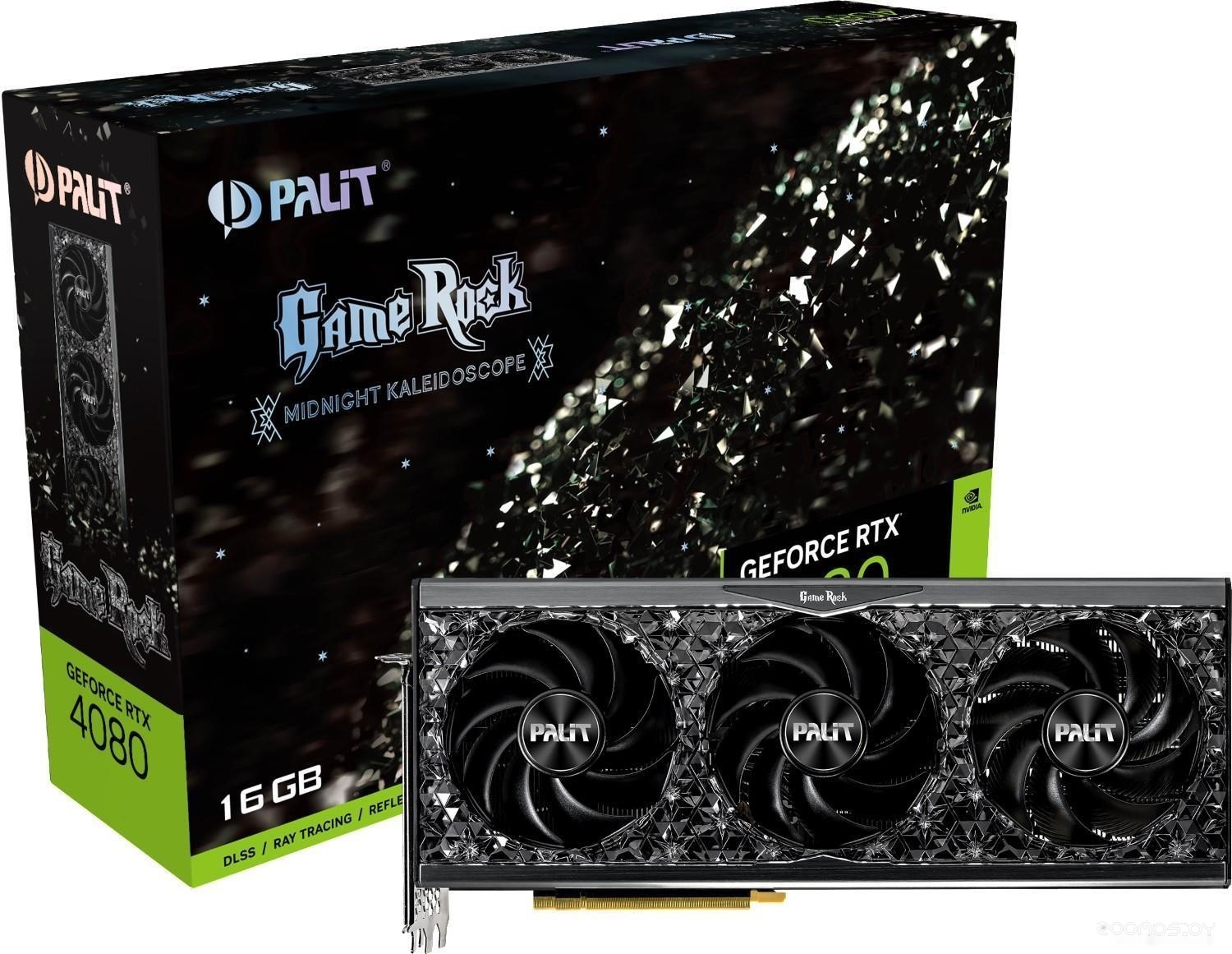 Видеокарта PALIT GameRock Midnight Kaleidoscope GeForce RTX 4080 16GB NED4080019T2-1030G, фото 9