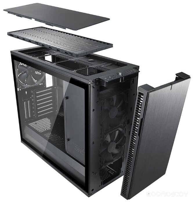 Корпус Fractal Design Define R6 TG Blackout Edition Black, фото 20