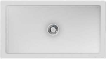 Кухонная мойка Omoikiri Mikura 83 WH-Glossy (белый глянцевый)