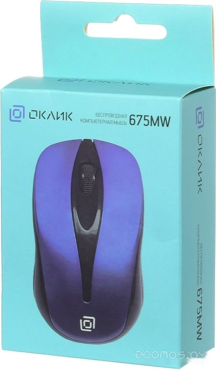 Мышь Oklick 675MW (синий), фото 7
