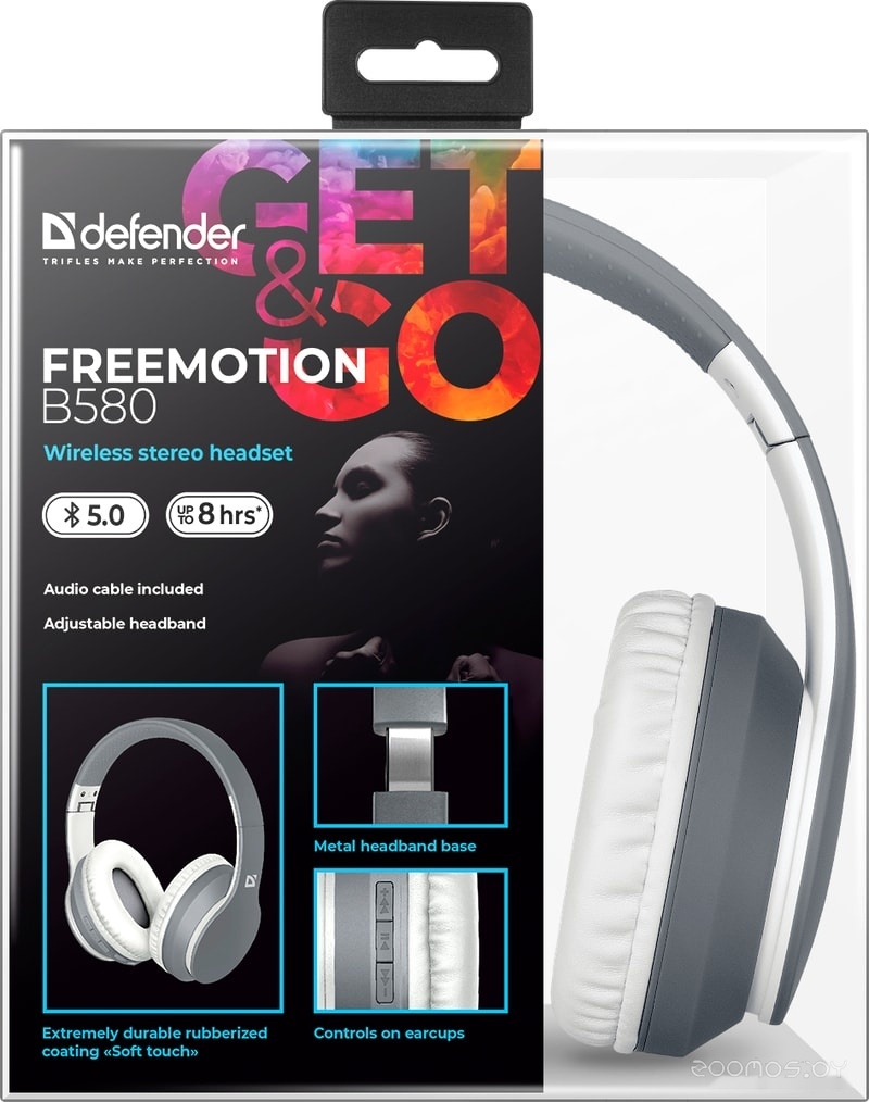 Наушники Defender FreeMotion B580 (серый), фото 11