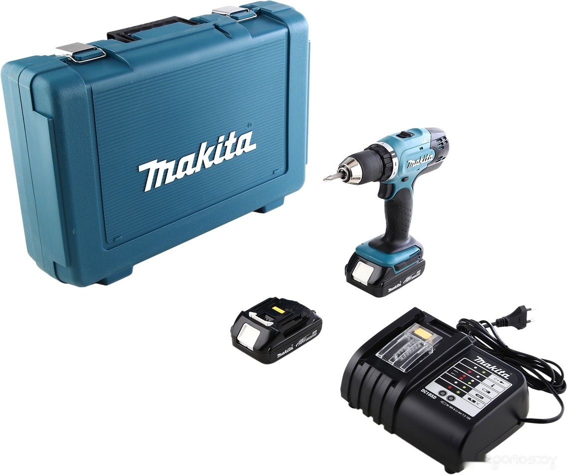 Дрель-шуруповерт Makita DDF453SYE (с 2-мя АКБ, кейс), фото 11