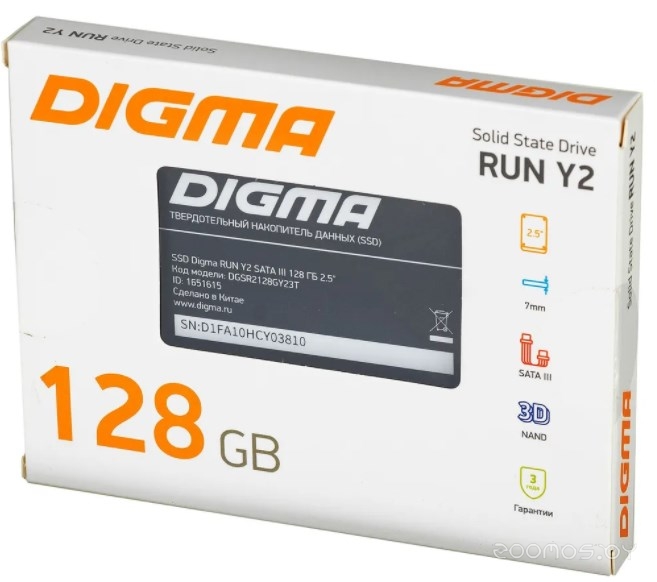 SSD DIGMA Run S9 128GB DGSR2128GY23T, фото 12