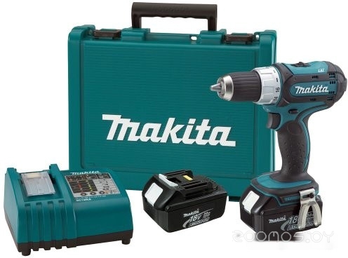 Дрель-шуруповерт Makita DDF453RFE (с 2-мя АКБ, кейс), фото 2