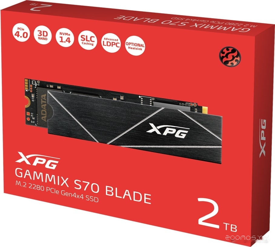 SSD A-Data XPG GAMMIX S70 Blade 2TB AGAMMIXS70B-2T-CS, фото 7