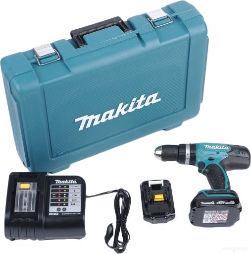 Дрель-шуруповерт Makita DDF453SYE (с 2-мя АКБ, кейс), фото 1