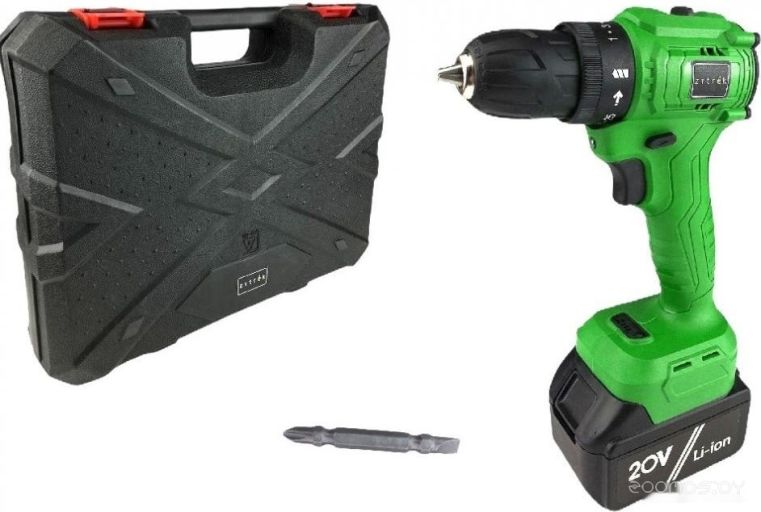 Дрель-шуруповерт Zitrek Greenpower 20 Pro 063-4060 (с 1-им АКБ, кейс), фото 1