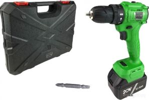 Дрель-шуруповерт Zitrek Greenpower 20 Pro 063-4060 (с 1-им АКБ, кейс)
