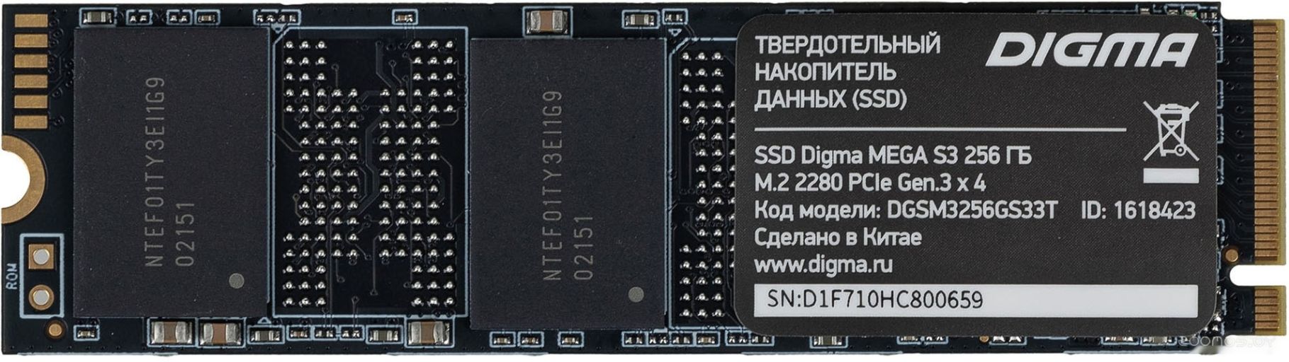 SSD DIGMA Mega S3 256GB DGSM3256GS33T, фото 1